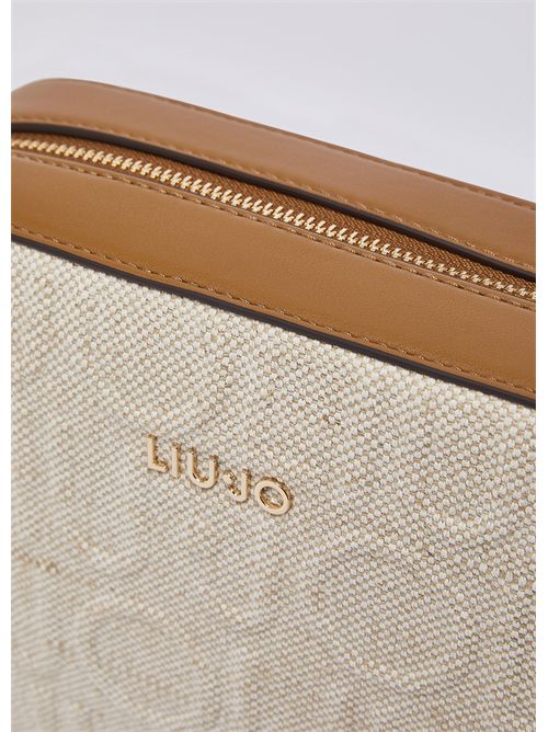Borsa a tracolla media in juta LIU JO | AA6211T381A/00005